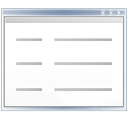 Application, list, window icon