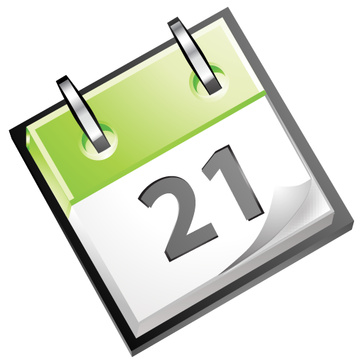 Calendar, date, green icon