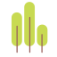 Freebie : Happy Trees Flat icon 64x64