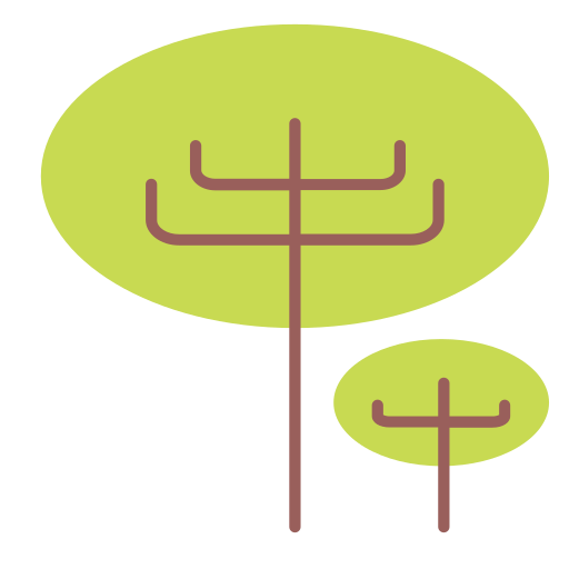 Ellipse, green, nature, tree icon