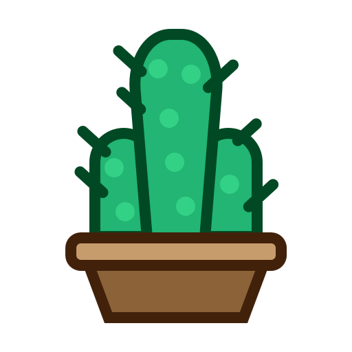 Cactus, furniture, nature, plant, tree icon