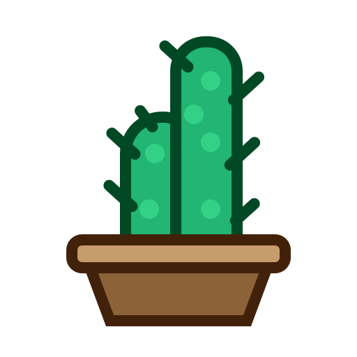 Cactus, furniture, nature, plant, tree icon