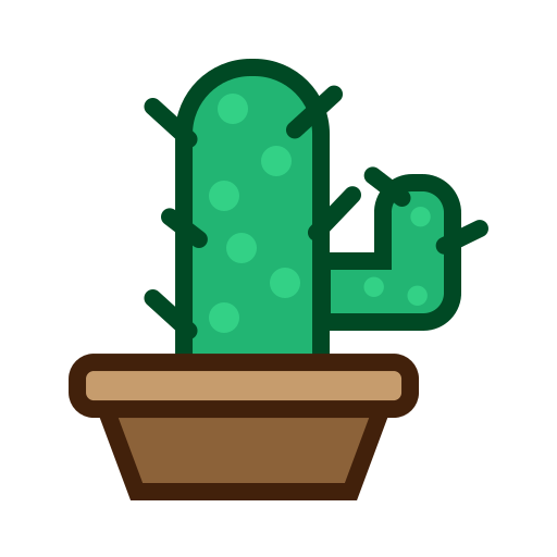Cactus, furniture, nature, plant, tree icon