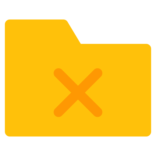 Cancel, delete, document, file, files, folder icon