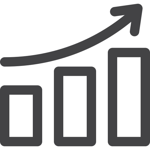 Bar, graph, growth, marketing, report, seo icon