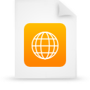 File, document, paper, orange icon