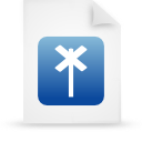File, document, paper, blue icon