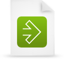 File, document, paper, green icon