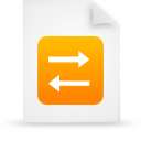 File, document, paper, orange icon