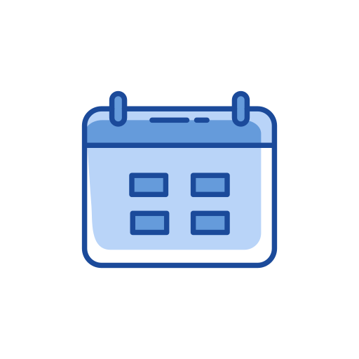 Calendar, date, events, logs icon