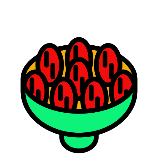 Dates, palm, food, fruit, iftar icon