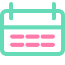Calendar,Blue,Pink,Date,Time