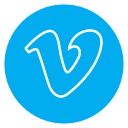 Circle,Outline,Social-media,Vimeo