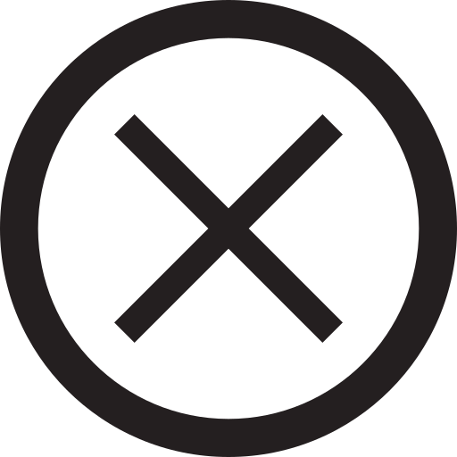 Blunder, close, error, failure, fault, flaw, outline icon