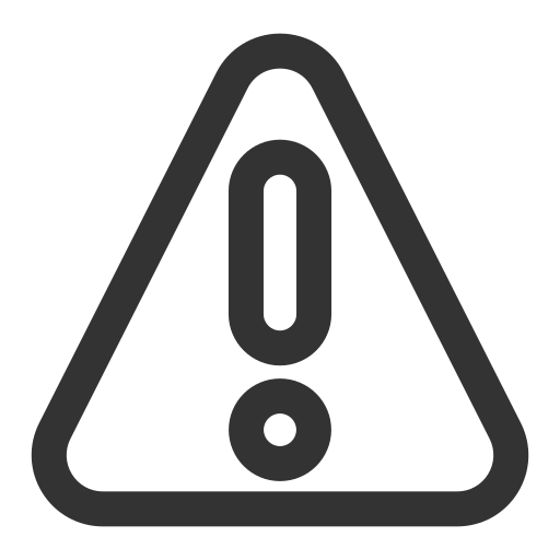 Alert, basic, danger, outline, ui, warning icon