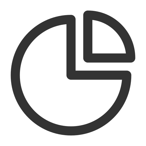 Basic, outline, pie, statistic, ui icon