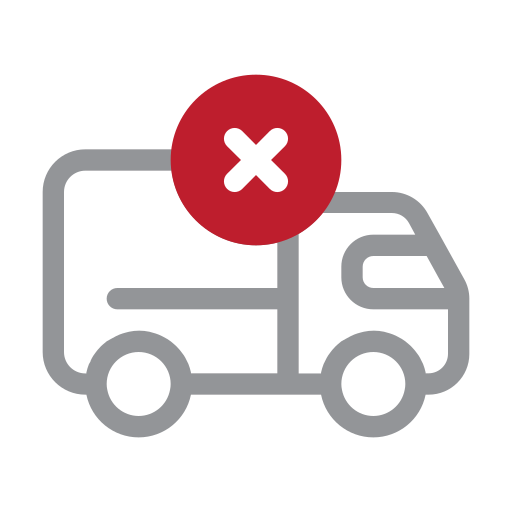 E-commerce, online, shopping, ui, shipping, cancel, truck delivery icon