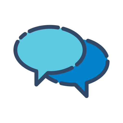 Discussion, online, shop, shopping icon