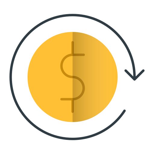 Currency, money, reload, retail, shopping icon