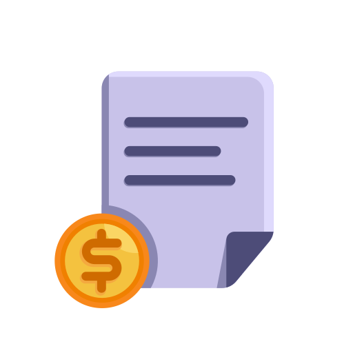 Business, currency, finance, invoice, money, payment icon