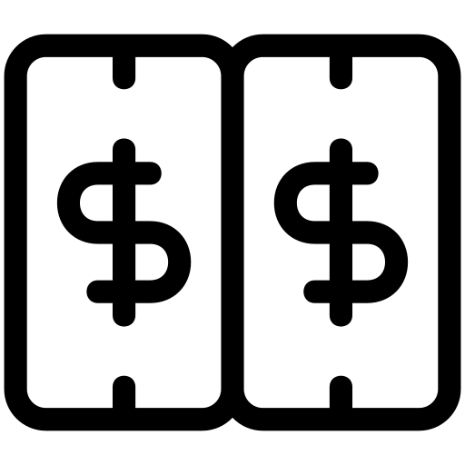 Money, paper, currency, finance, business, dollar icon