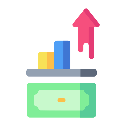 Money, business, marketing, finance, currency, profit icon