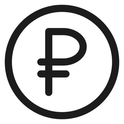 Ruble, cash, coin icon