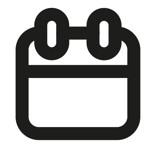 Bold, calendar, choose, date, outline, time icon