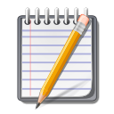Notepad, pencil icon