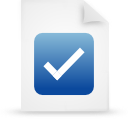 File, document, paper, blue icon