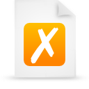 File, document, paper, orange icon
