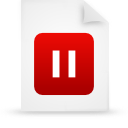 File, document, paper, red icon