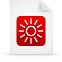 File, document, paper, red icon