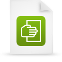 File, document, paper, green icon