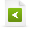 File, document, paper, green icon