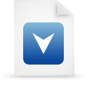 File, document, paper, blue icon