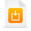 File, document, paper, orange icon