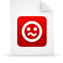 File, document, paper, red icon
