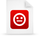 File, document, paper, red icon