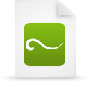 File, document, paper, green icon
