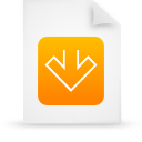 File, document, paper, orange icon