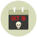 Calendar,Halloween,October 31