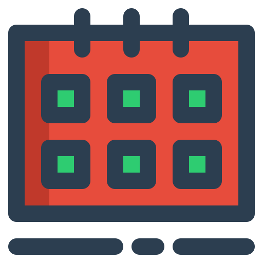 Calendar, schedule, date, event icon