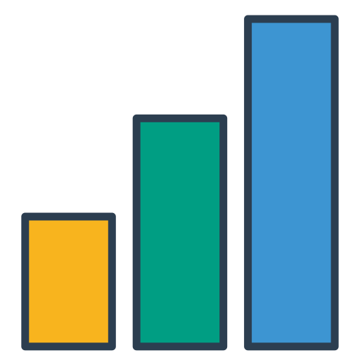 Bar chart, chart, diagram, graph, schedule, analysis, report icon