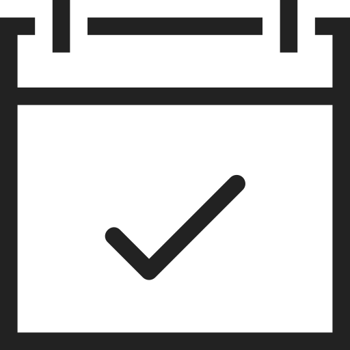 Calendar, check, appointment, date, event, schedule, time icon