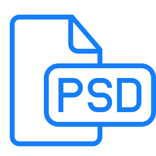 Document, file, psd icon