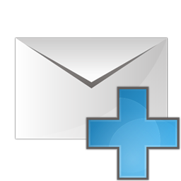 Envelope, plus icon