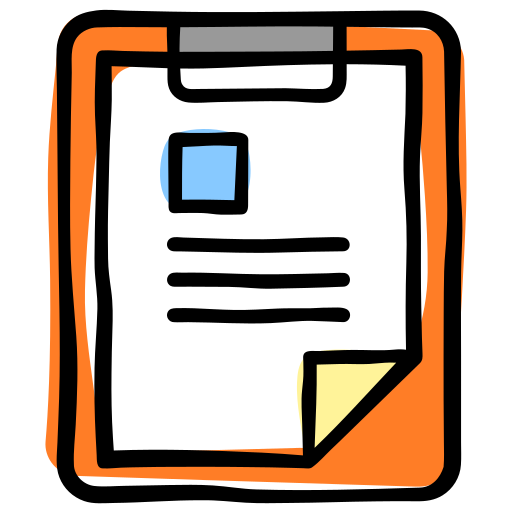 Clipboard, curriculum, cv, document, paper, profile, social media icon