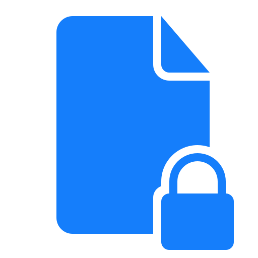 Document, locked icon