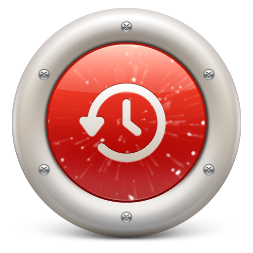 Time, machine, red, soda icon